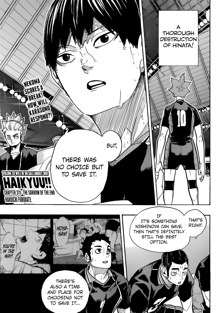 Haikyuu!!, Chapter 311 image 01